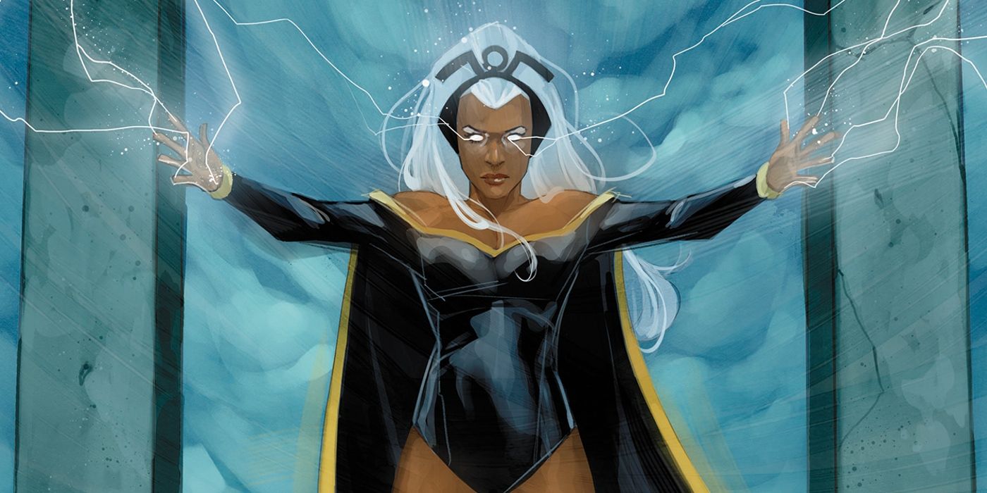Storm uses here lightning powers in Marvel Comics.