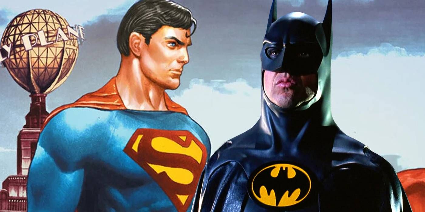 Batman de Michael Keaton e Superman de Christopher Reeve vão