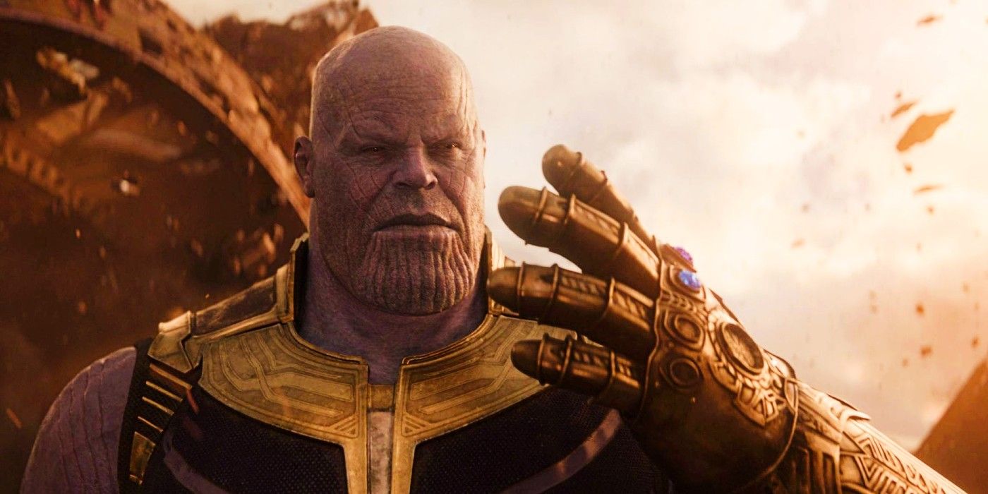 Thanos snaps his fingers in Infinity War