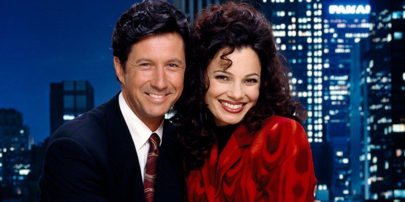 Fran Fine and Maxwell Sheffield together in The Nanny