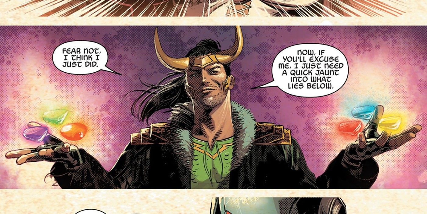Loki betraying his team during Infinity Wars.