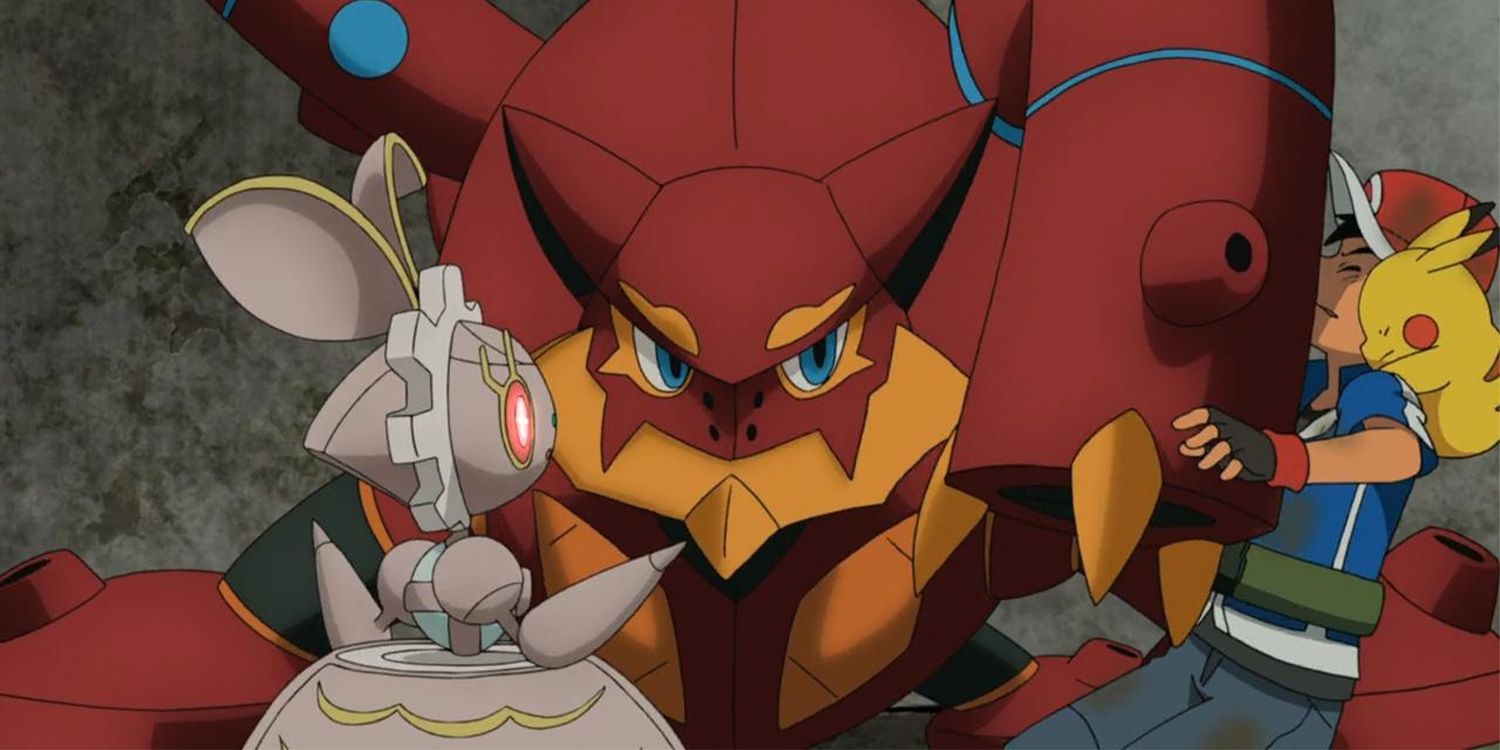 The Water and Fire-Type Pokémon, Volcanion, with Ash Ketchum