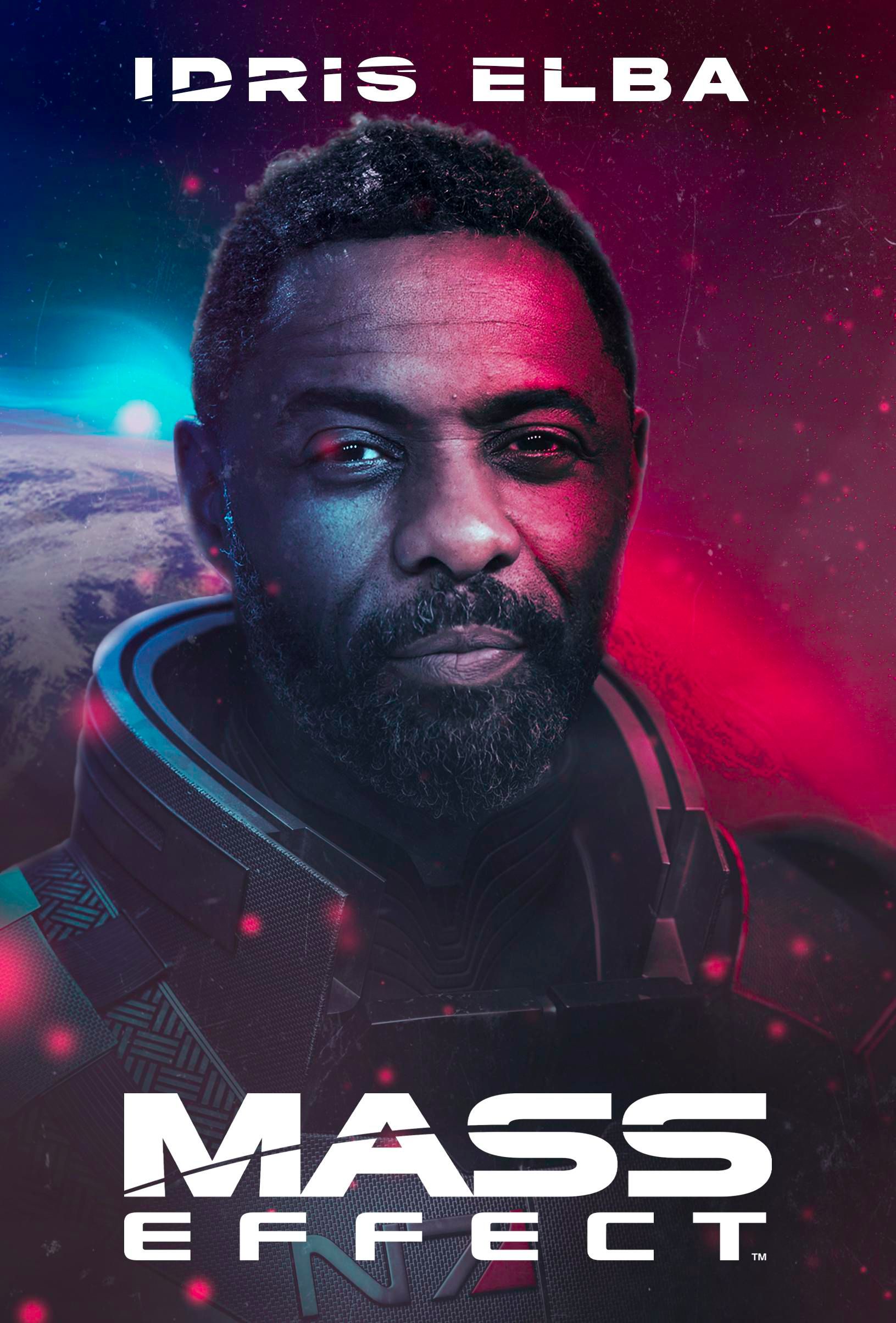 Idris Elba Is Shepard In Mass Effect Fan Made Movie Poster