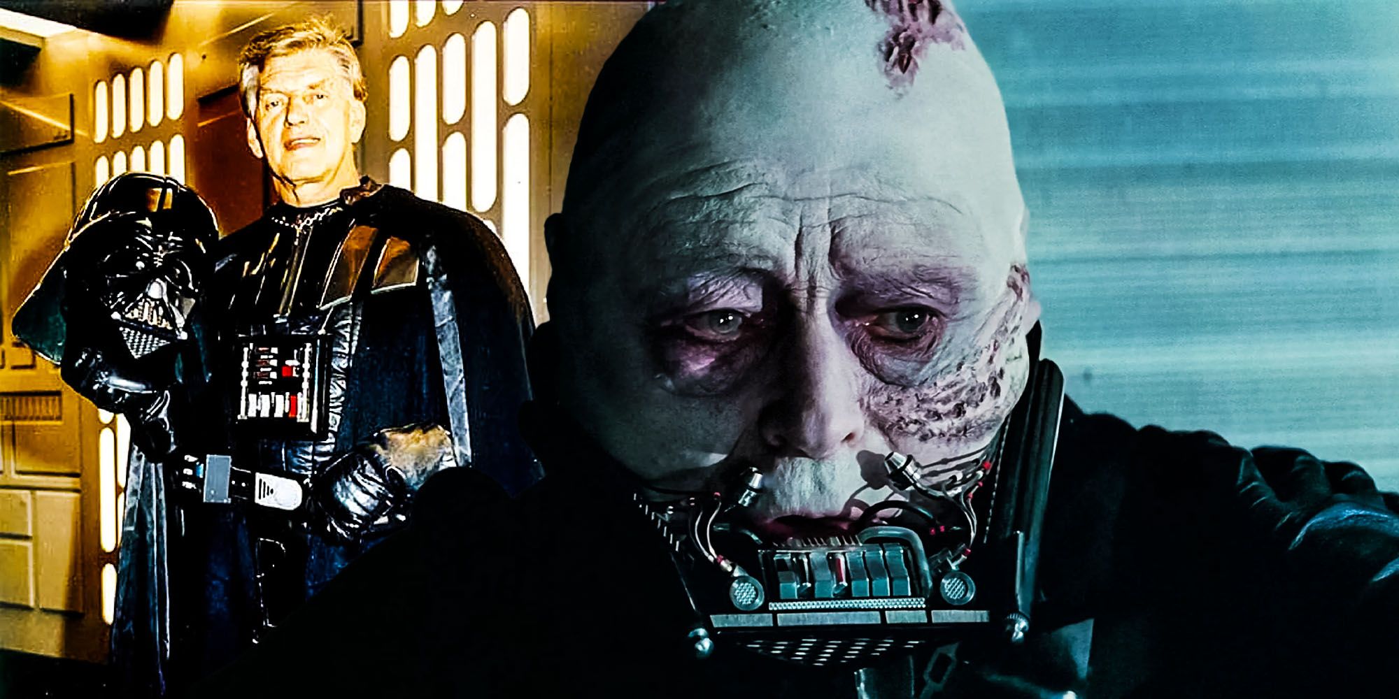 why did george lucas cast a third actor for star wars return of the jedi Sebastian shaw david prowse