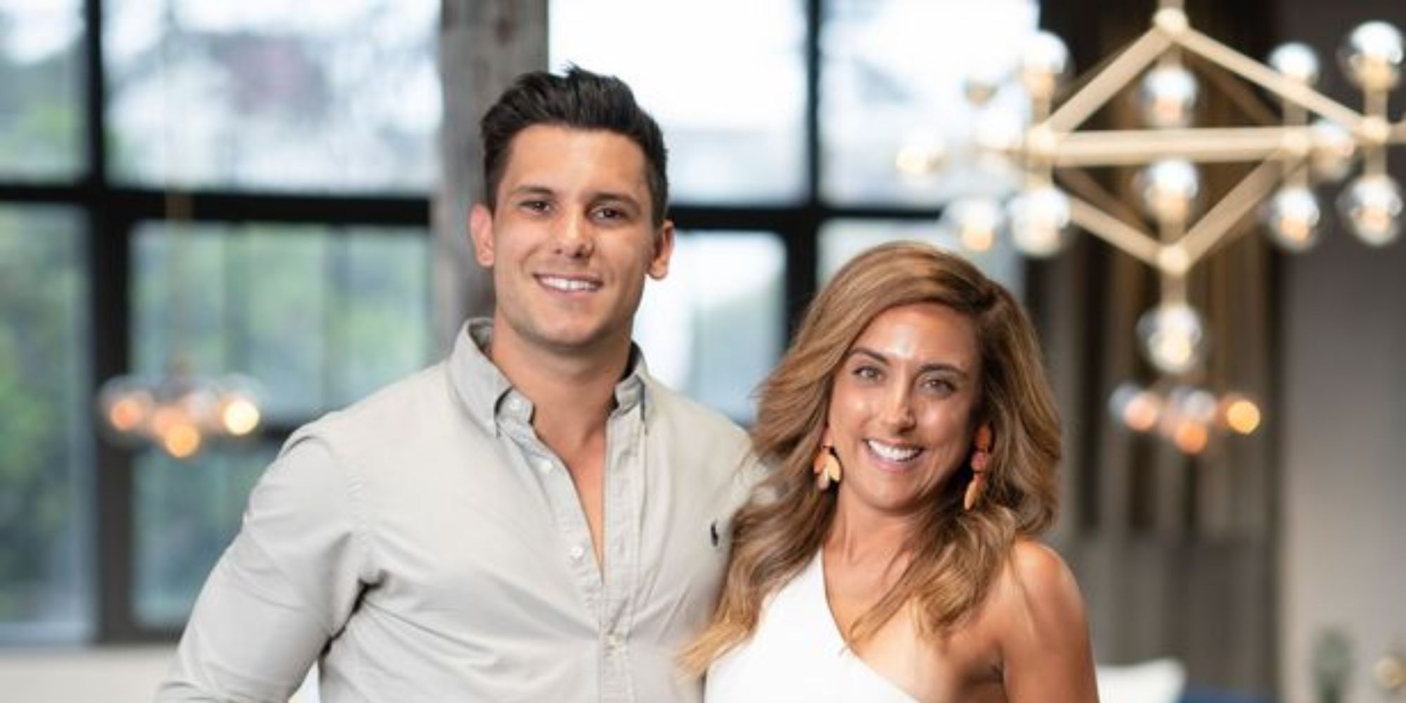 Married At First Sight Australia's Kerry and Johnny smile