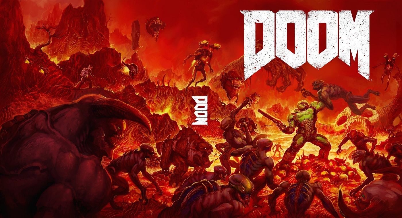 The box art for Doom 2016