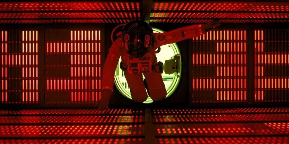 2001: A Space Odyssey scene where an astronaut talks to HAL.