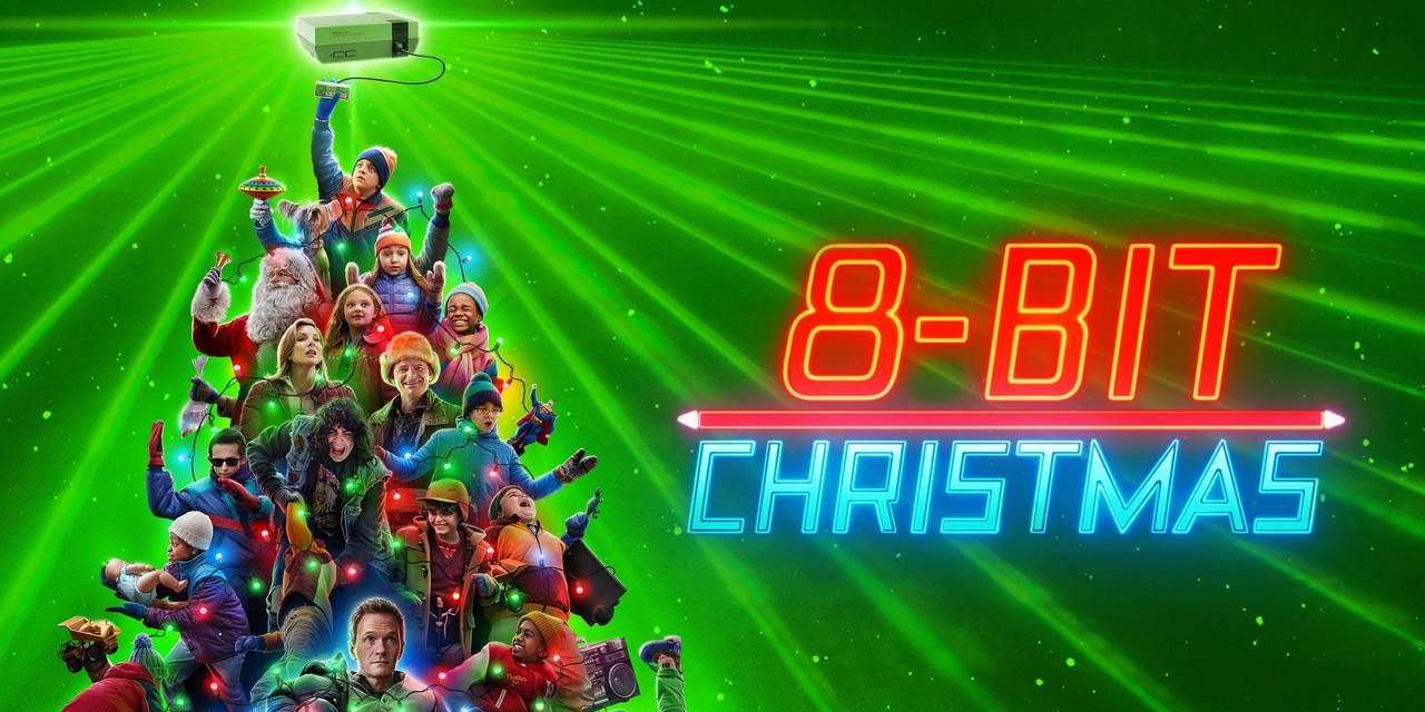 A promotional image for the 2021 holiday movie 8-Bit Christmas.