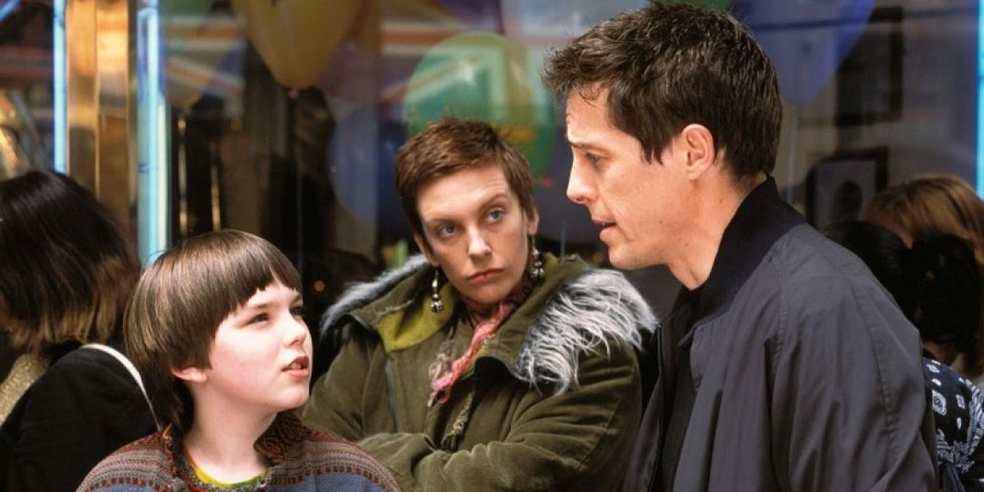Nicholas Hoult and Hugh Grant in About A Boy