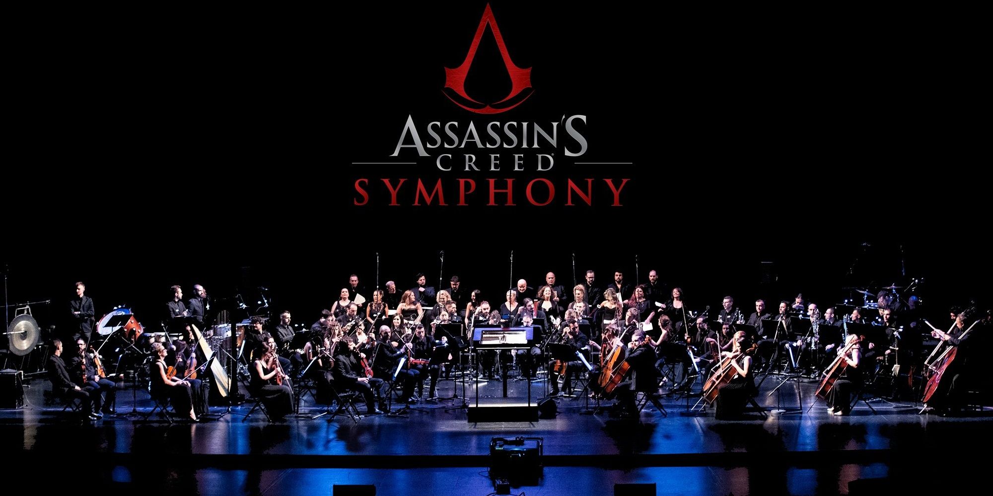 Uma orquestra tocando na turnê Assassin's Creed Symphony Cropped