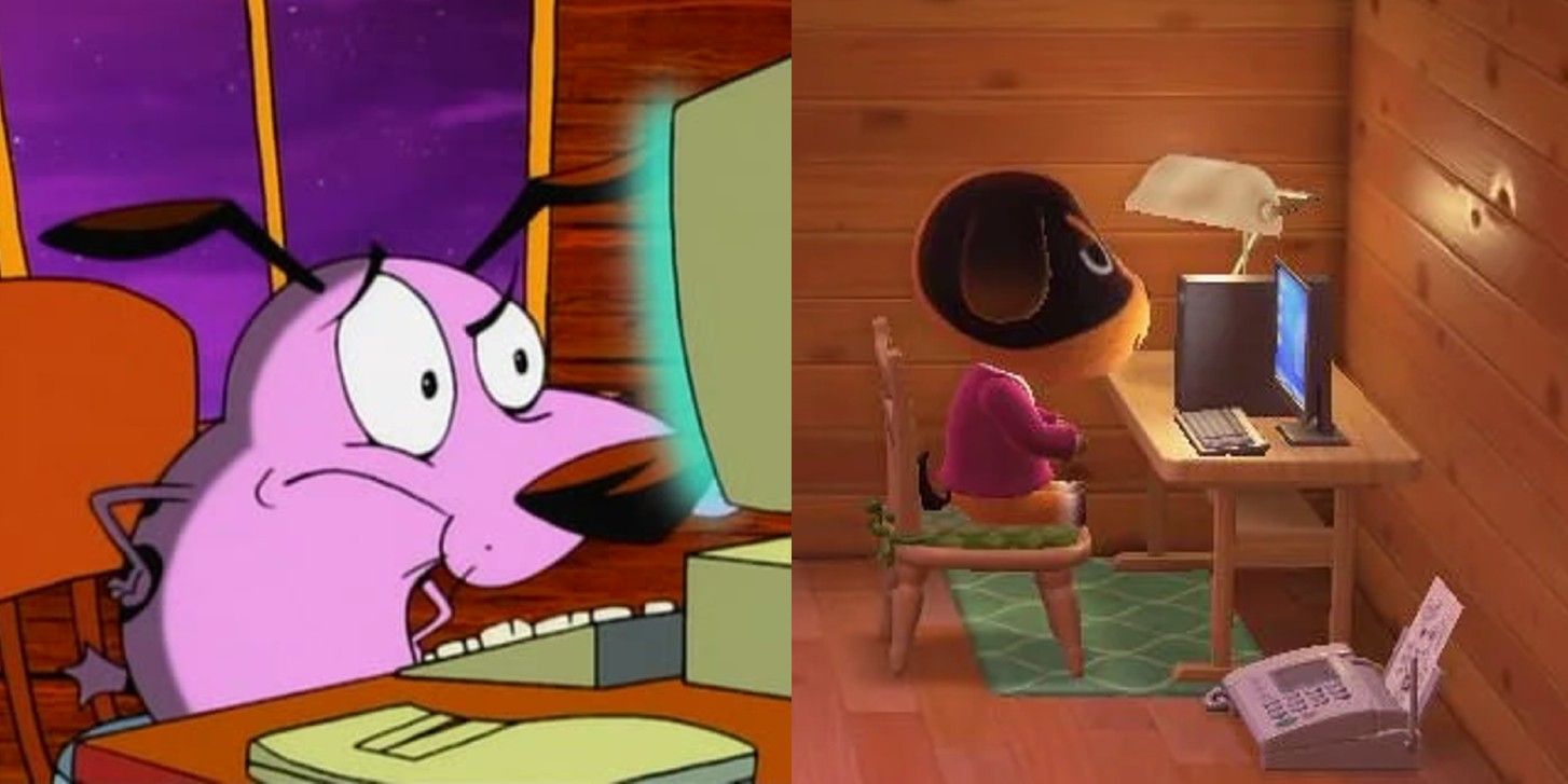 Animal Crossing Courage Cowardly Dog Home