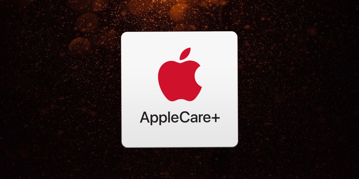 Image of AppleCare+ on a red-black background
