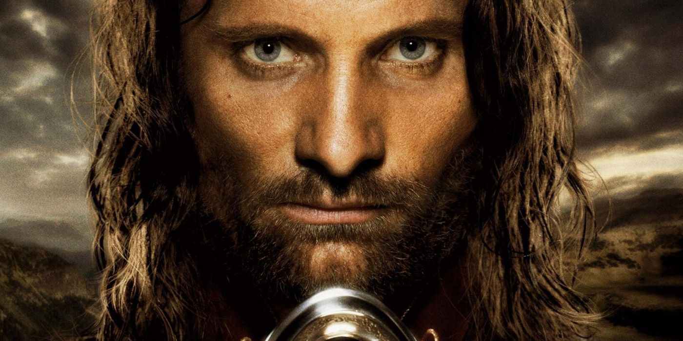A portrait of Aragorn in The Lord of the Rings