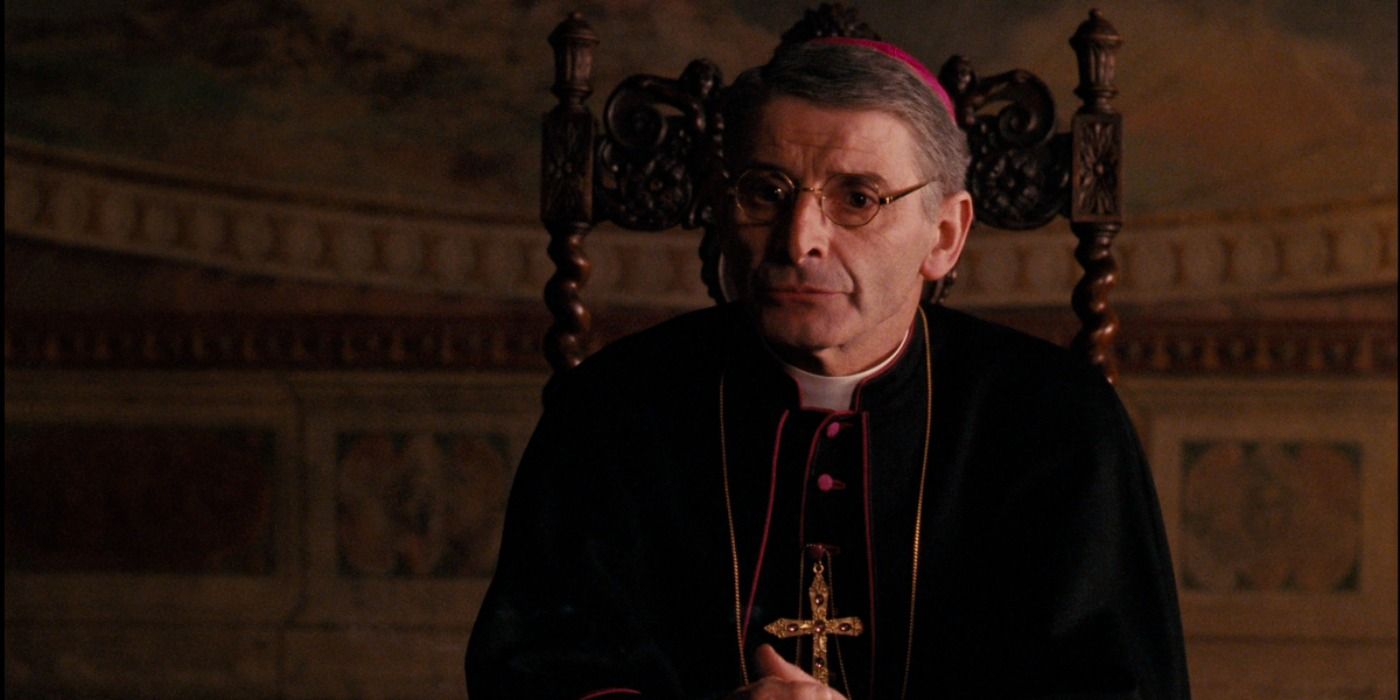 Archbishop Gilday promises Michael shares in a real estate company in The Godfather