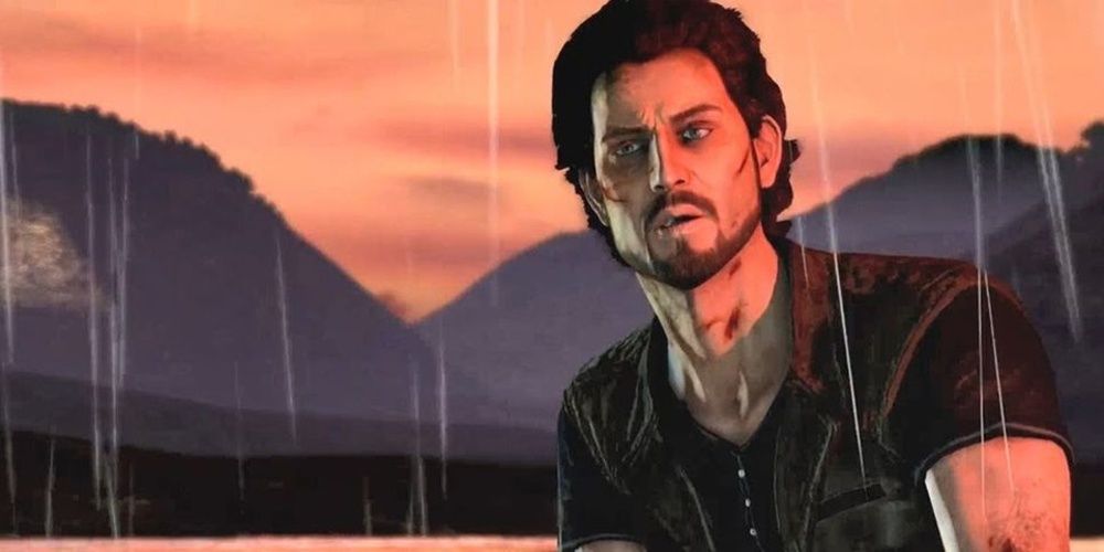 Atoq Navarro stands in the rain in Uncharted 1 Cropped 1