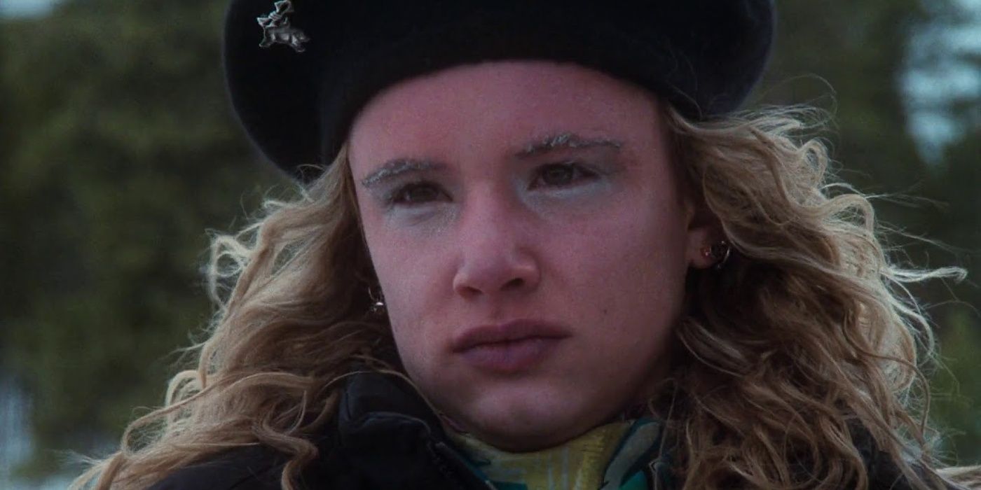 Audrey Griswold frozen in the snow in Christmas Vacation