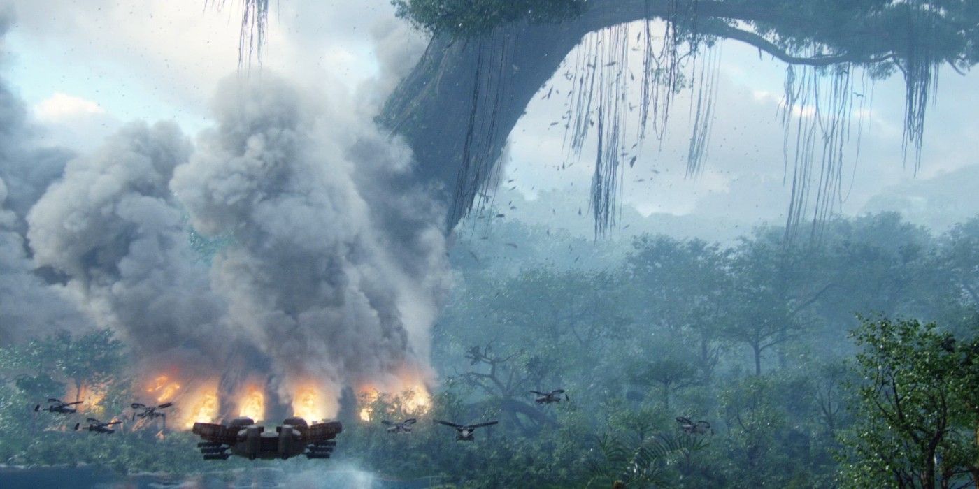 Avatar's home tree destroyed