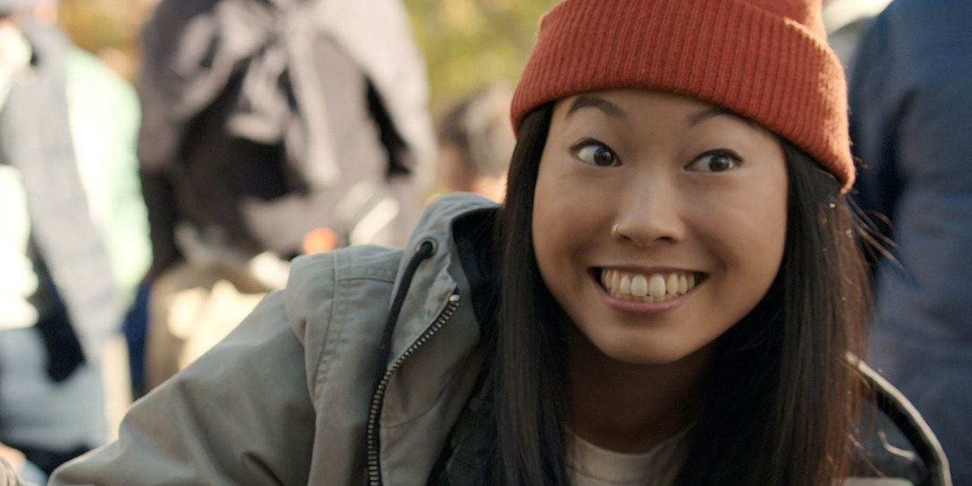 Awkwafina smiles in Ocean's Eight 8