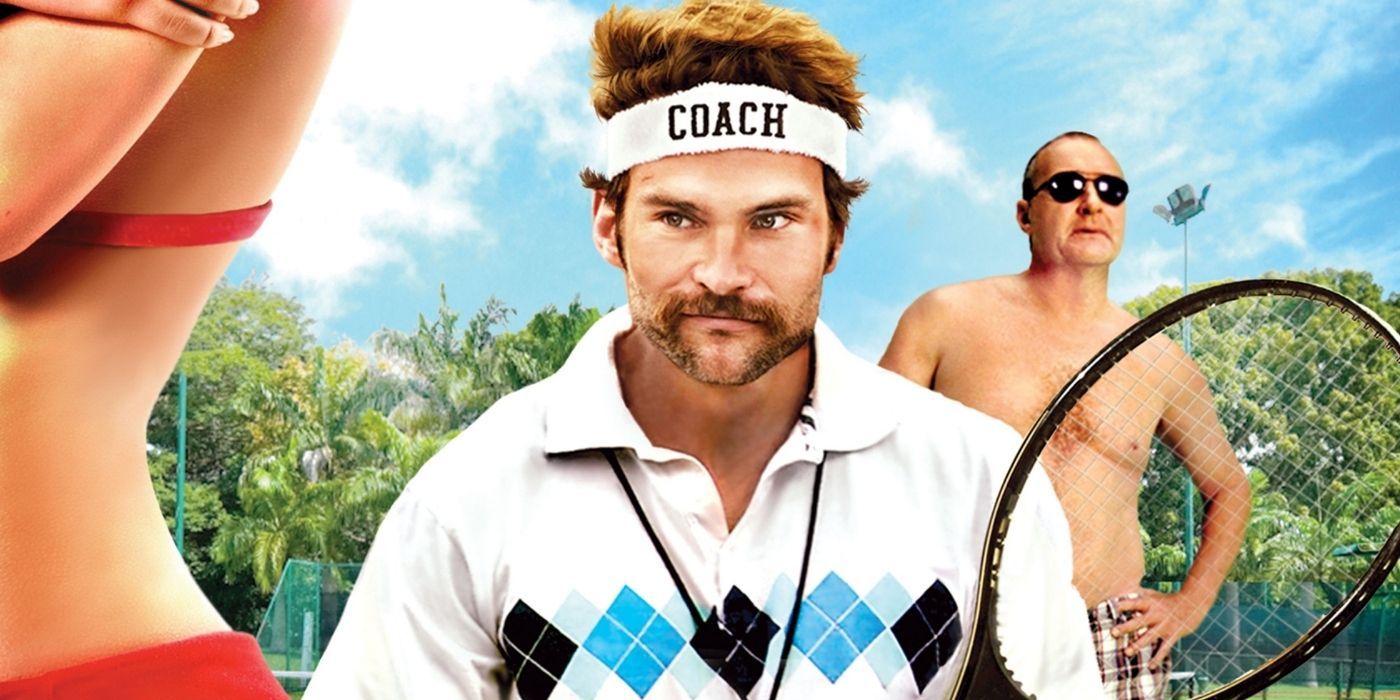 Sean WIlliam Scott in a poster for Balls Out
