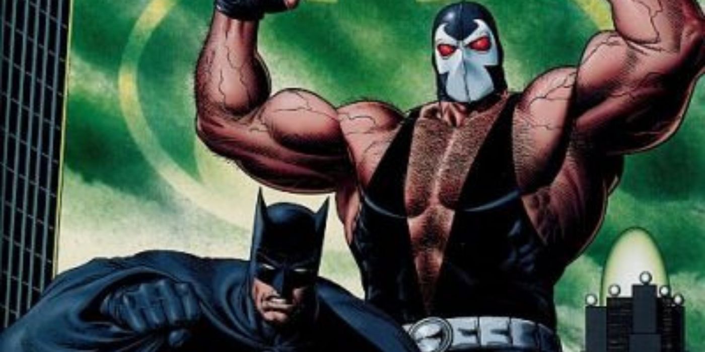 Bane and Batman on the cover of Gotham Knights