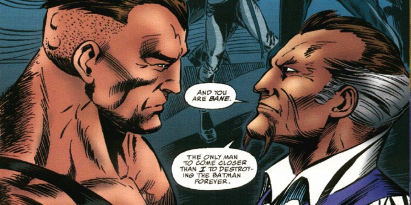 Bane talking to Ra's al Ghul in the comics 