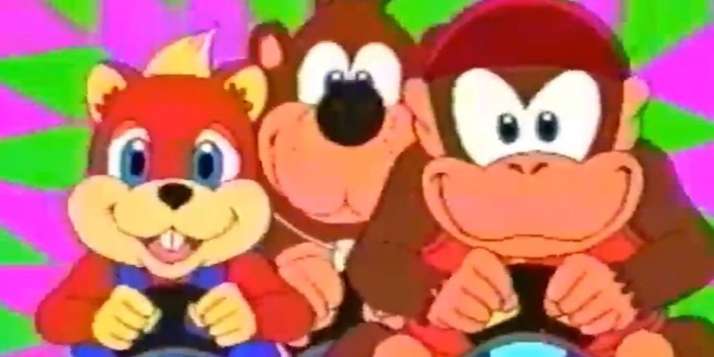 Banjo, Conker, and Diddy Kong racing