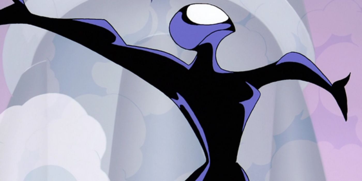 Inque extending her arms in celebration in Batman Beyond
