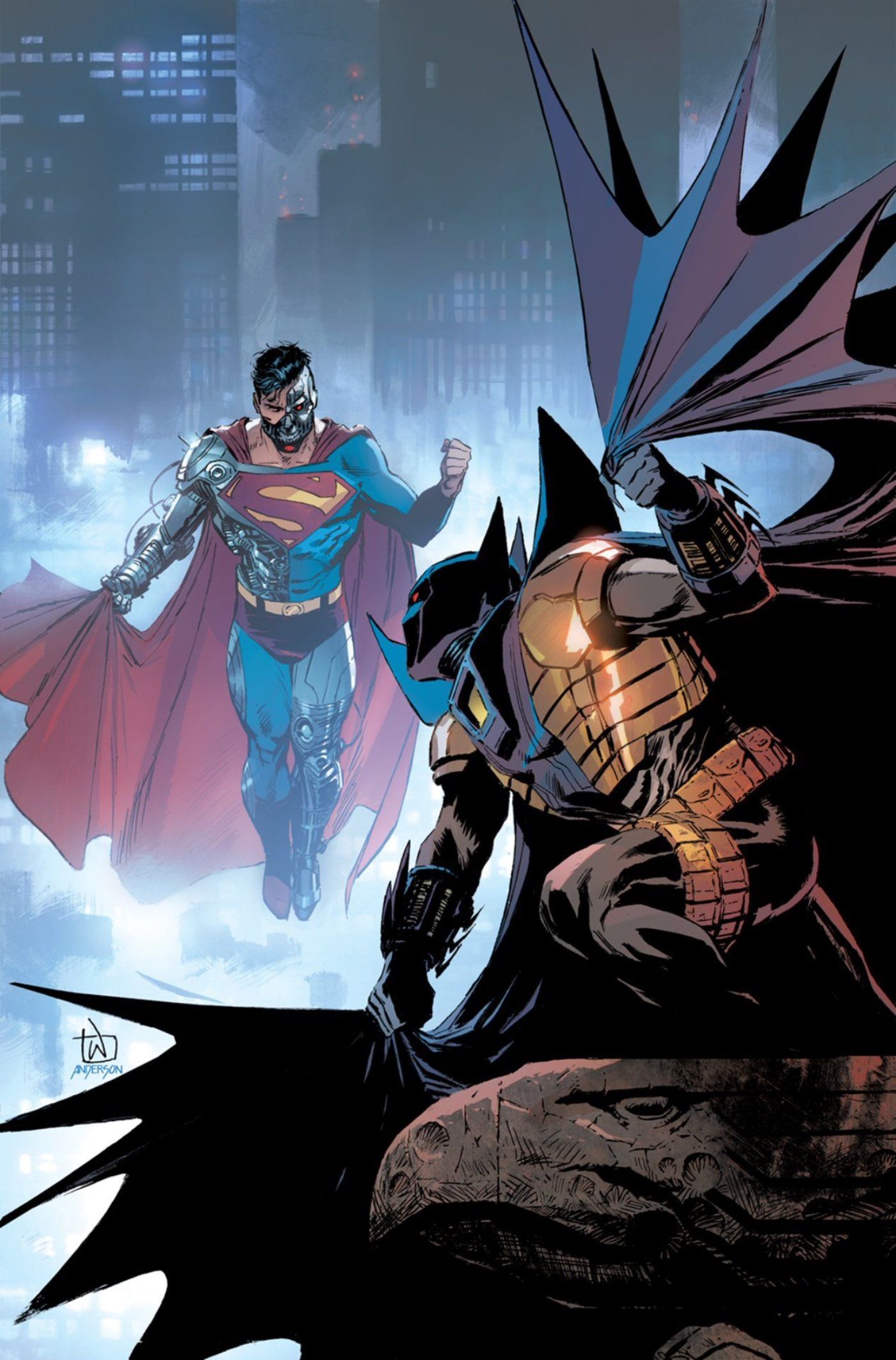 Batman & Superman’s Dark Replacements Collide in New Variant Cover