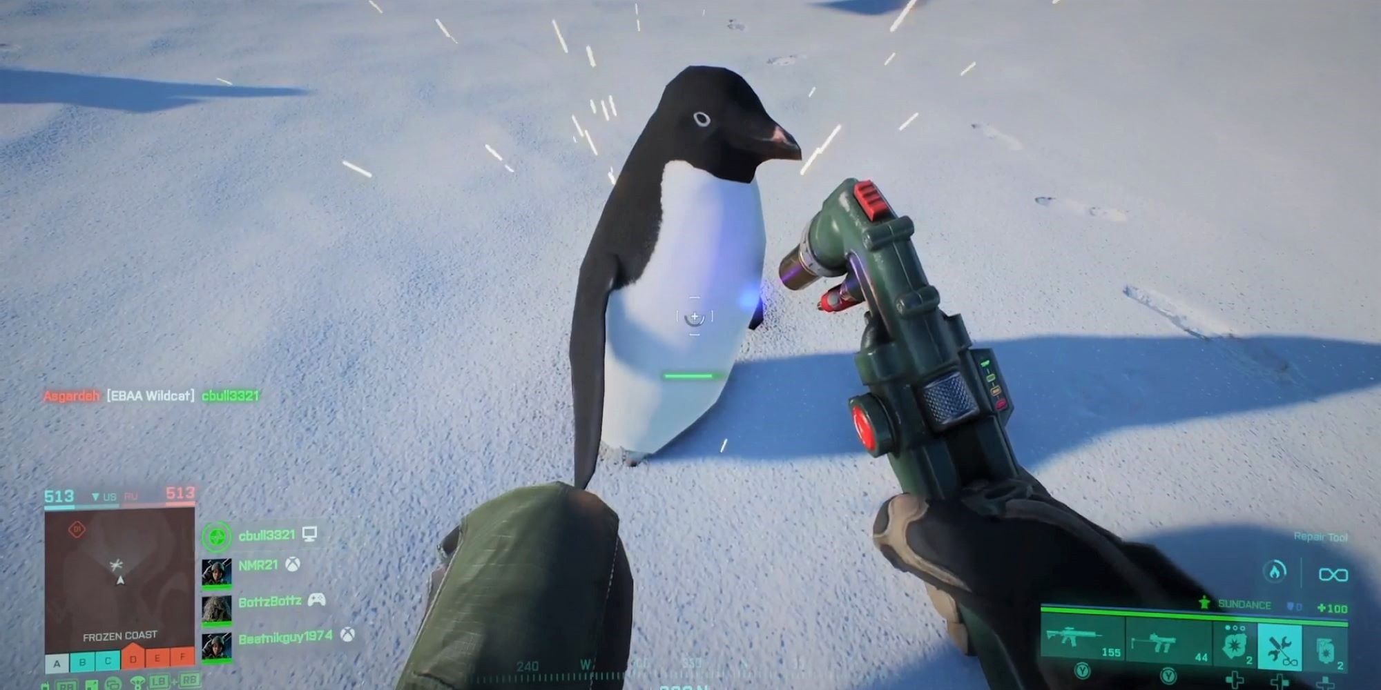 Battlefield 2042 Weird Bug Lets Players Repair Penguins Like Vehicles