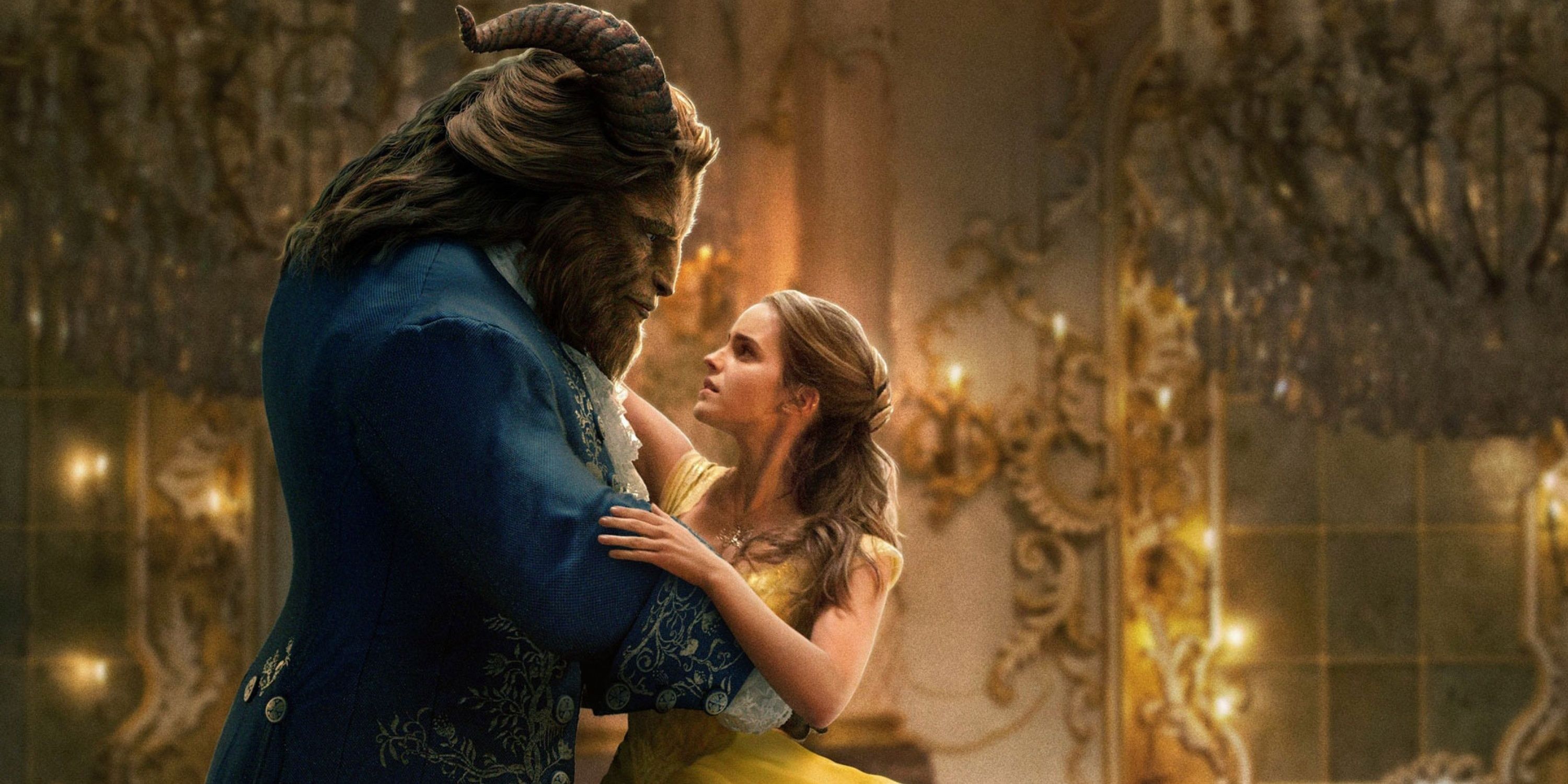Princess Belle dancing with the Beast.