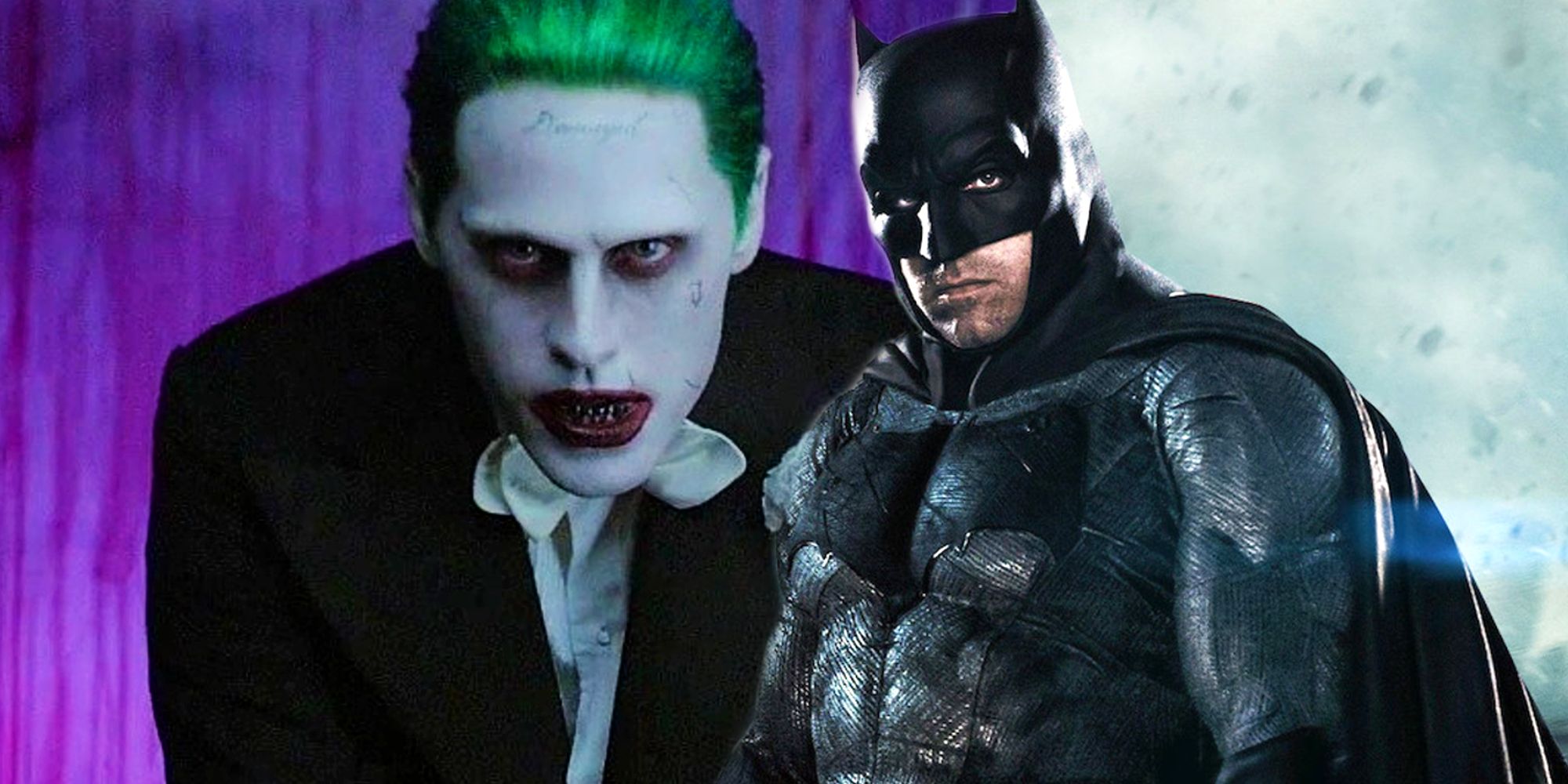 Ben Affleck's Batman and Jared Leto's Joker in The DCEU