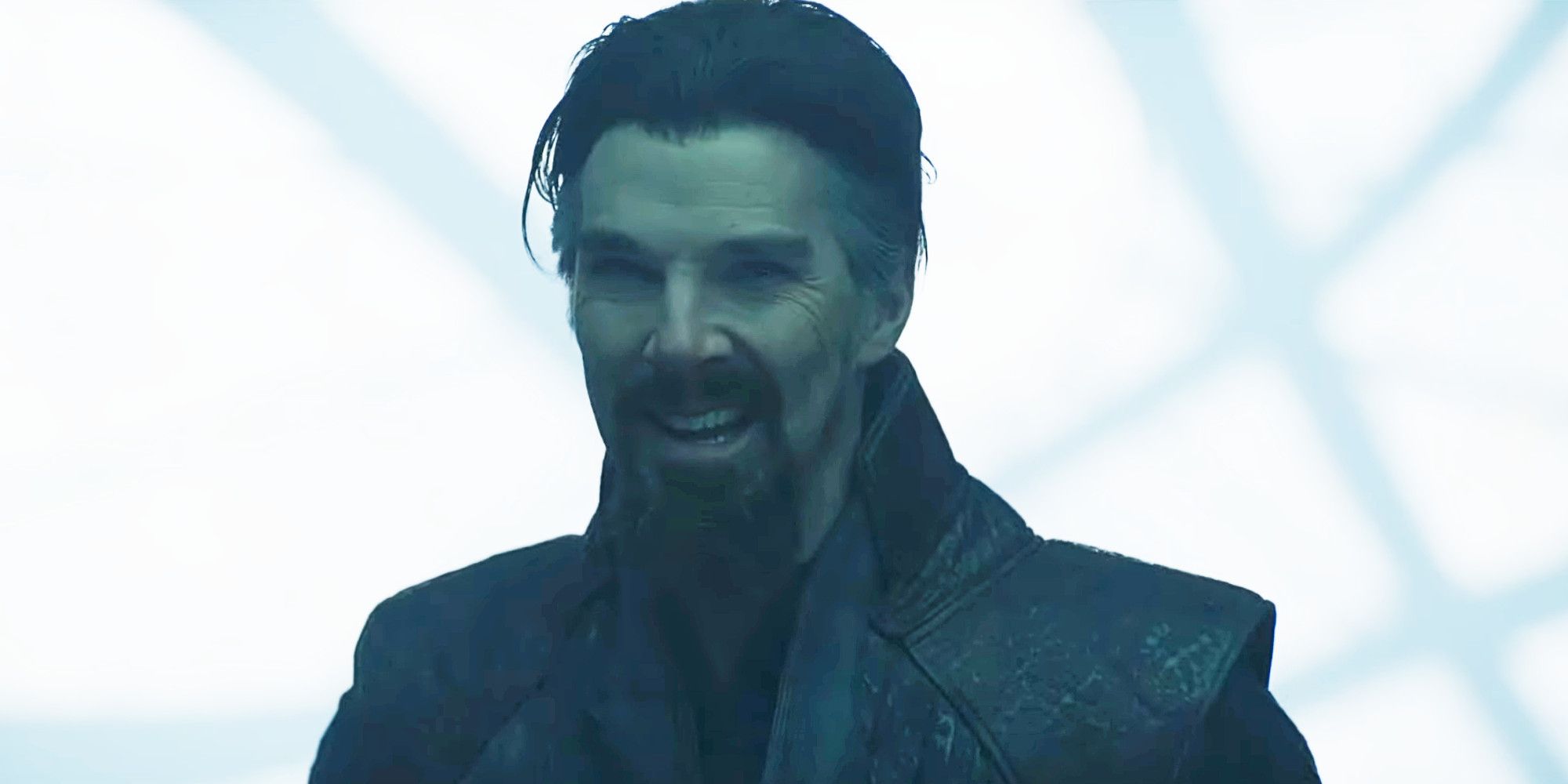Evil Doctor Strange smiles in Doctor Strange & The Multiverse of Madness