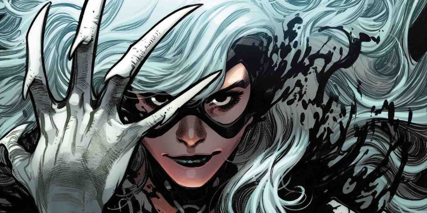 Black Cat showing her claws in Marvel Comics.