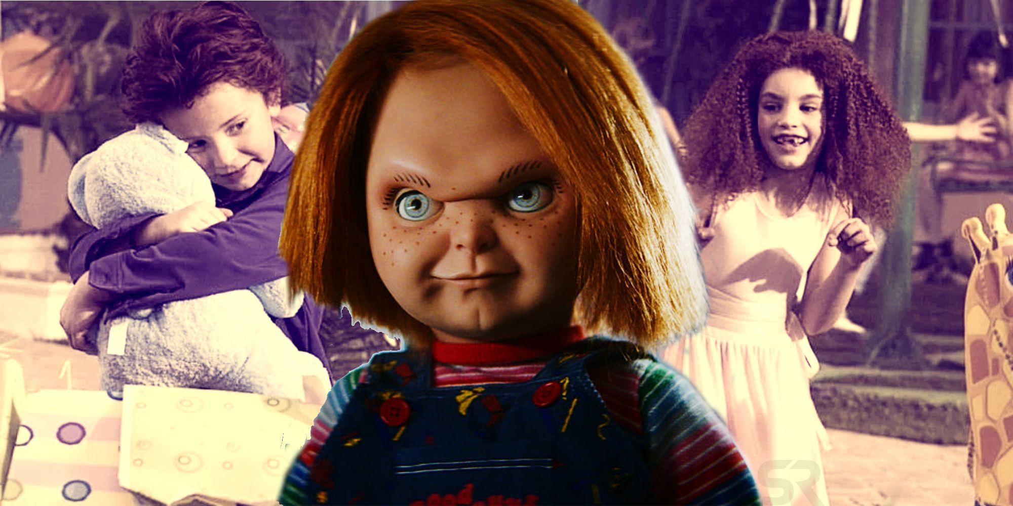 Brad Dourif as Chucky with Human Glen and Glenda