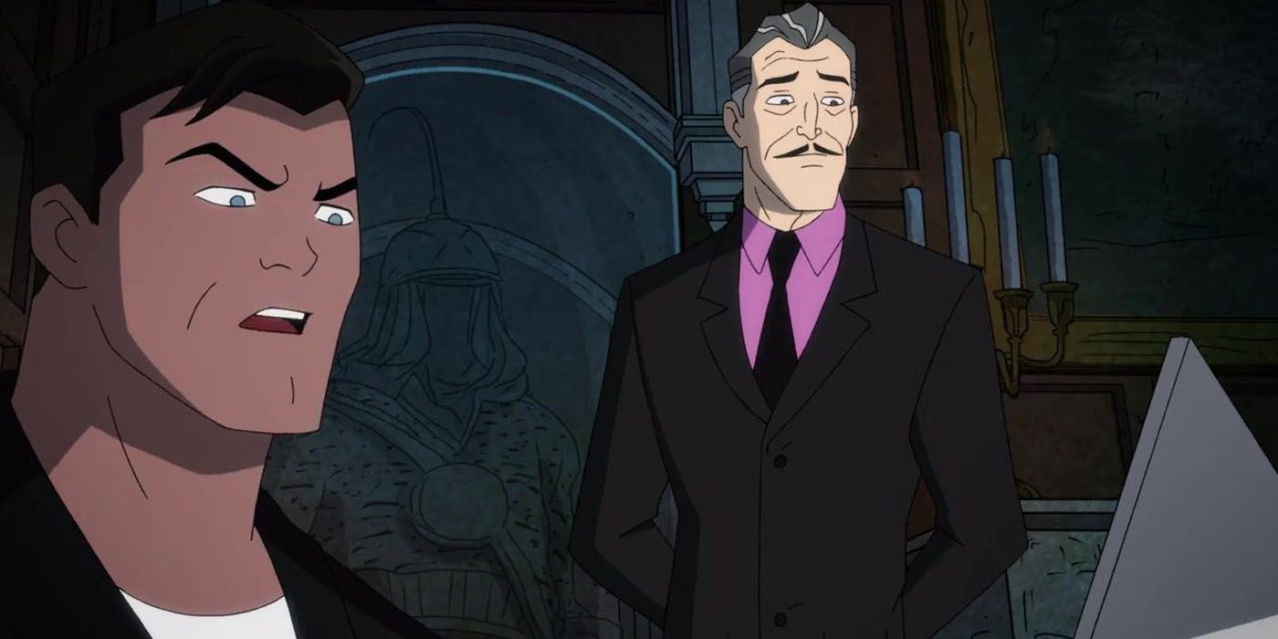 Bruce Wayne and Alfred in the Harley Quinn series