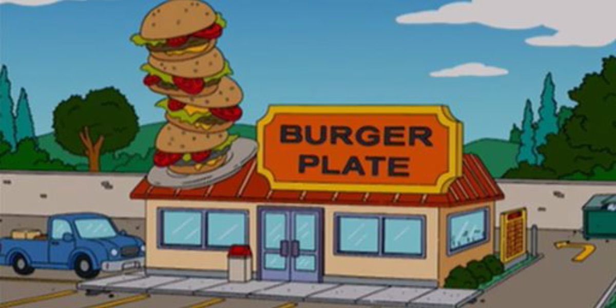The Burger Plate from The Simpsons 