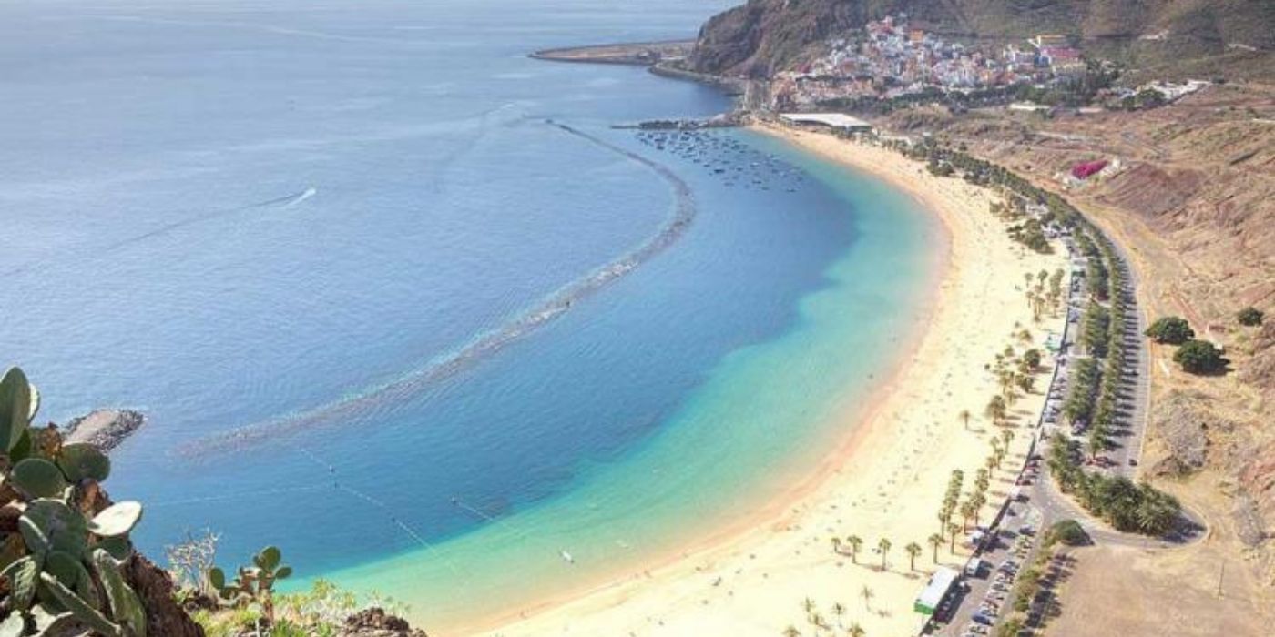 A beach in the Canary Islands in Spain