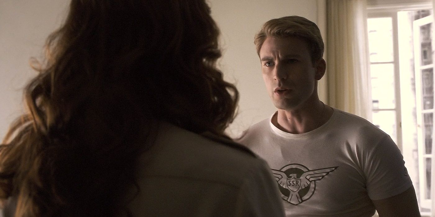 Steve Rogers in a SHIELD facility in Captain America