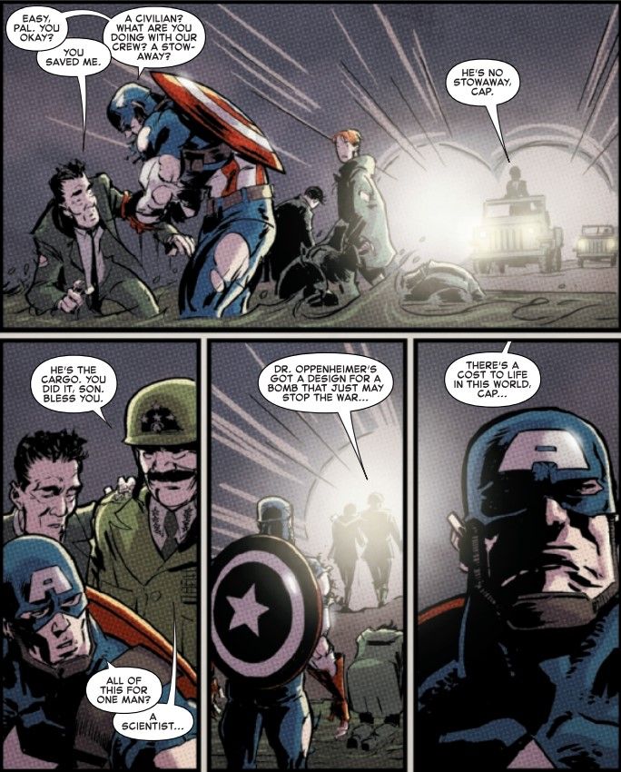Captain America with Robert Oppenheimer