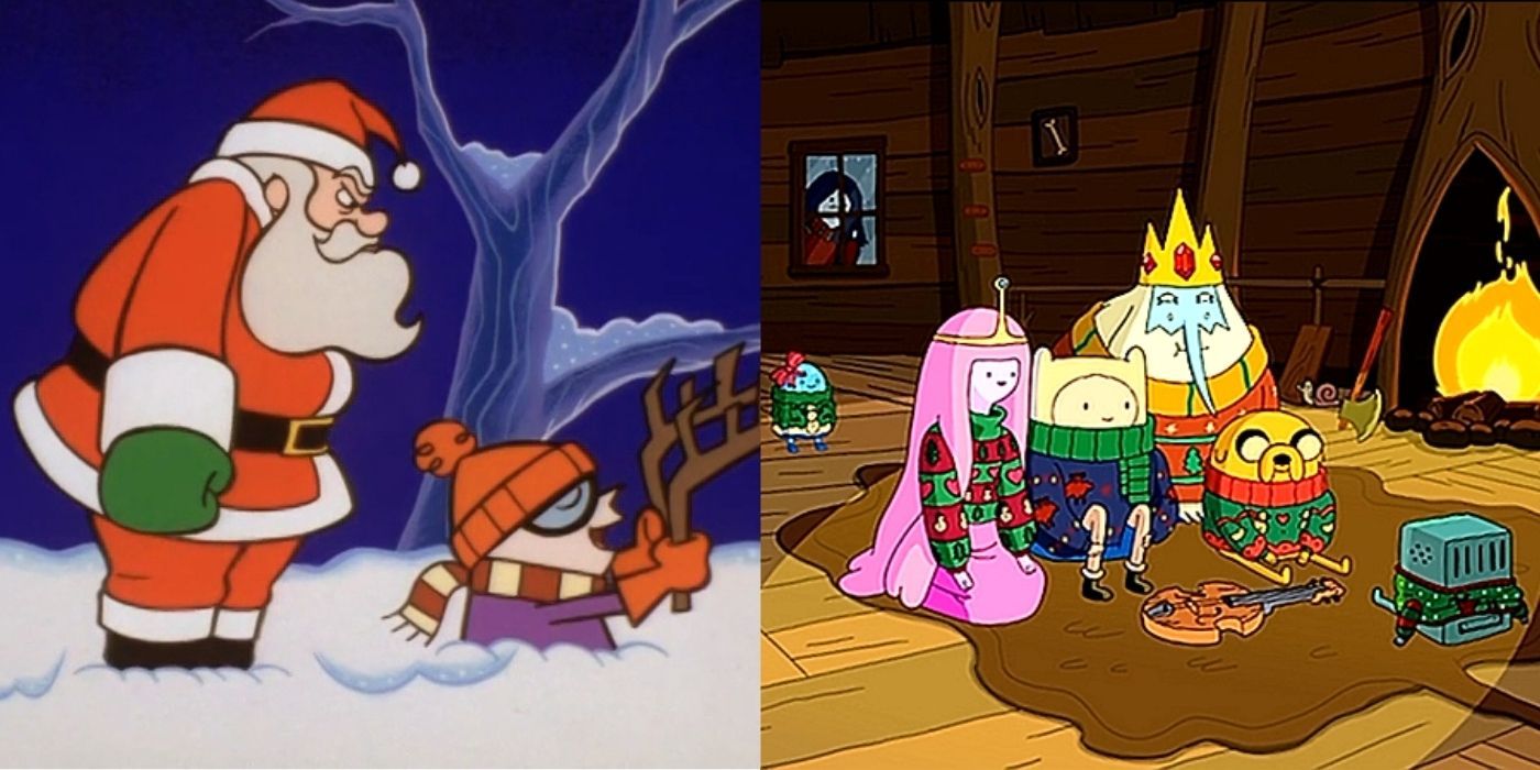 Split Image: Dexter and Adventure Time Holiday specials