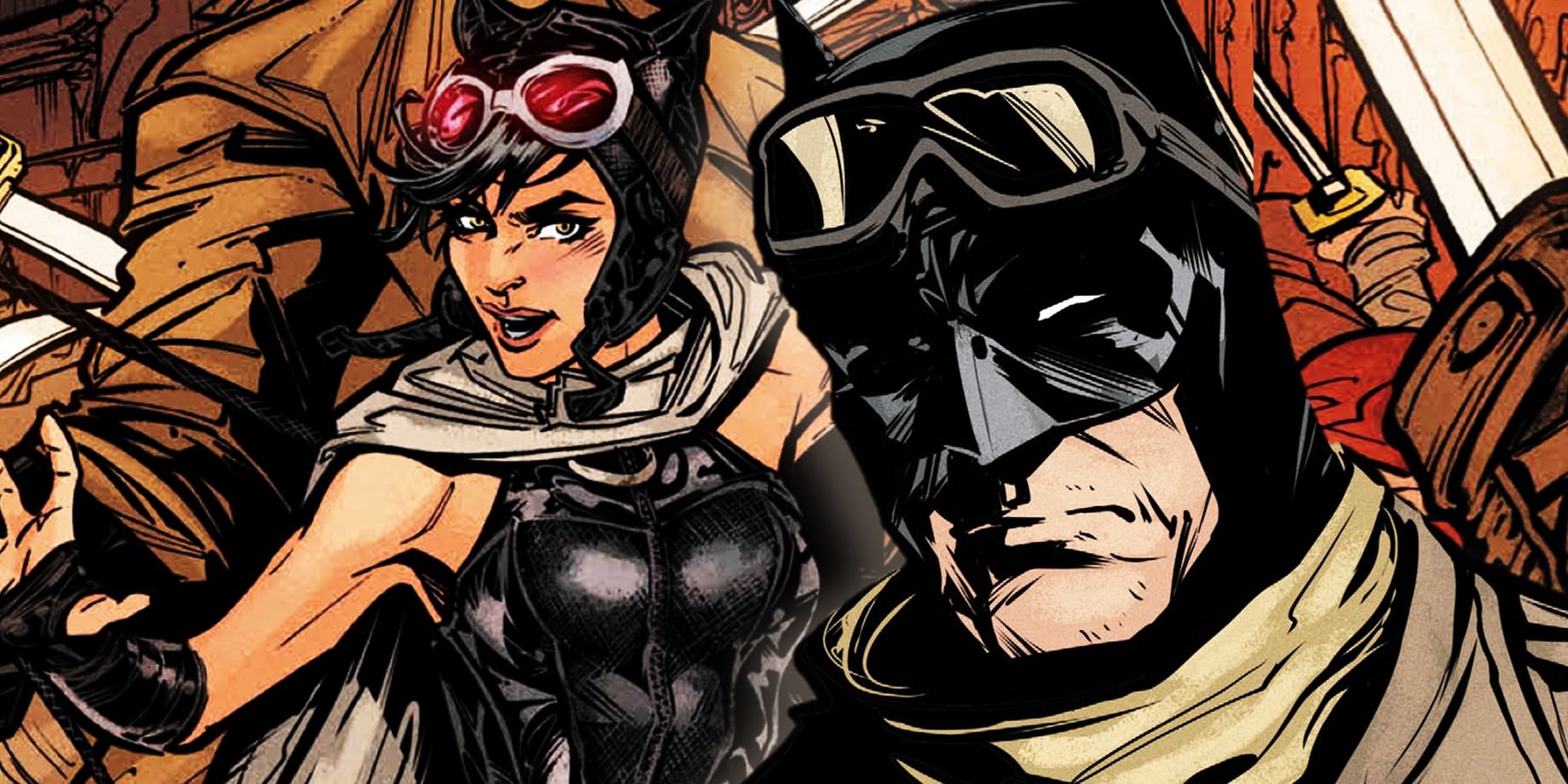 Catwoman and Batman Knightmare DC Comics Art