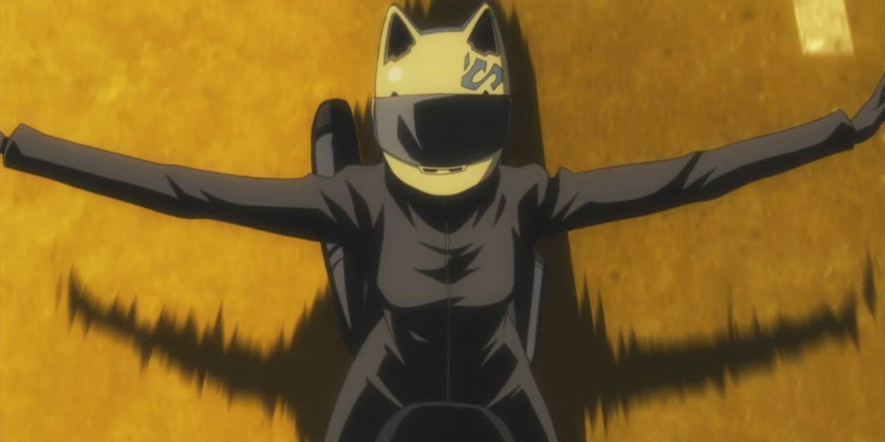 Celty Sturluson rides a Durrara motorcycle!!