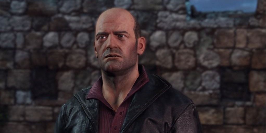 Charlie Cutter looks scared in Uncharted 3