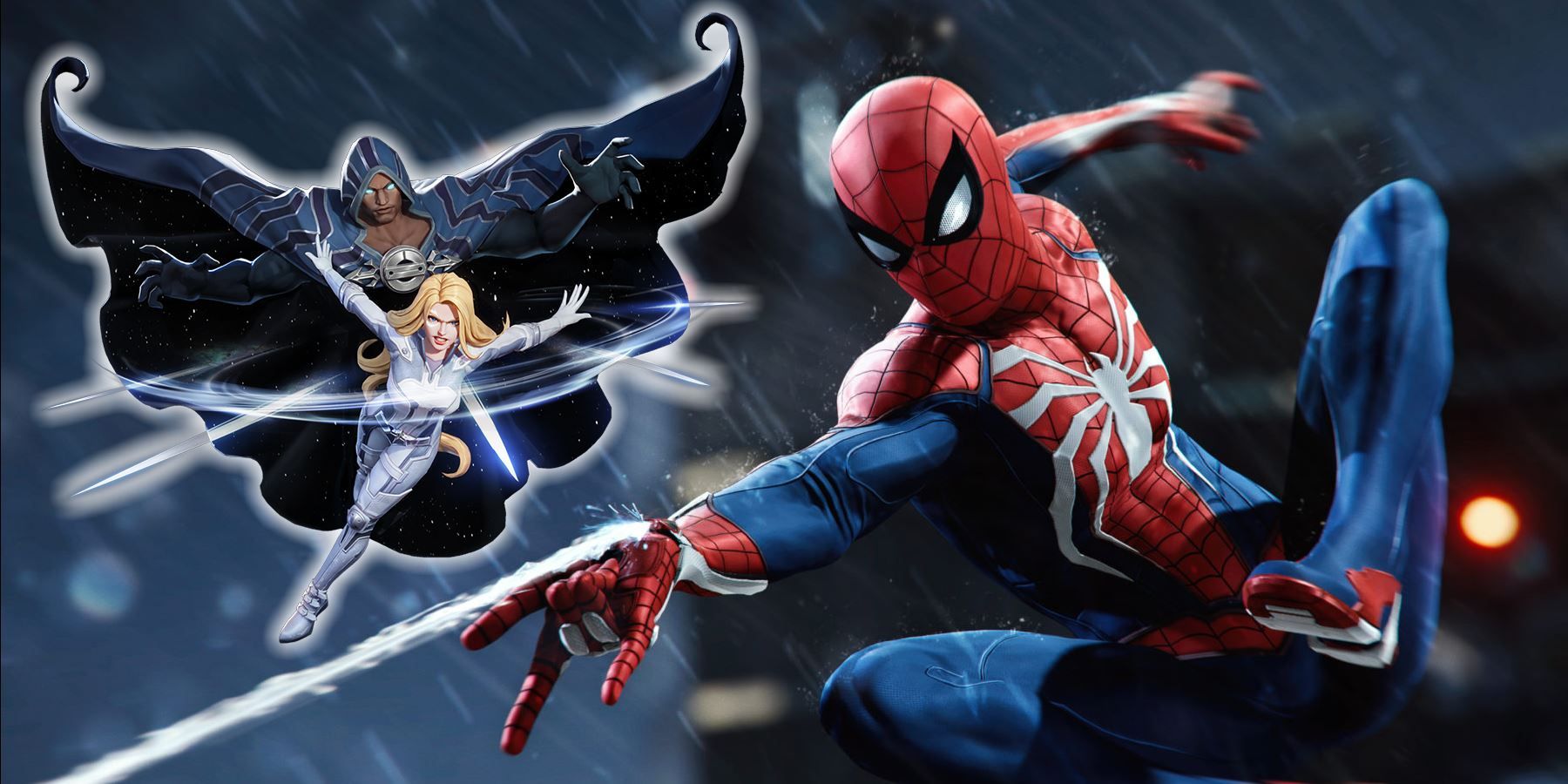 Insomniac's Spider-Man with Cloak and Dagger.