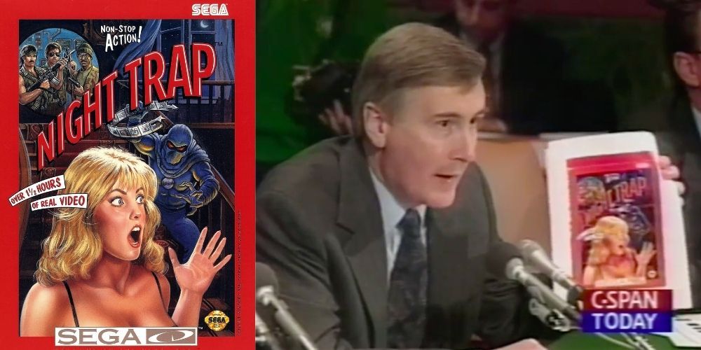 Night Trap was featured at the 1993 congressional hearing on video games 