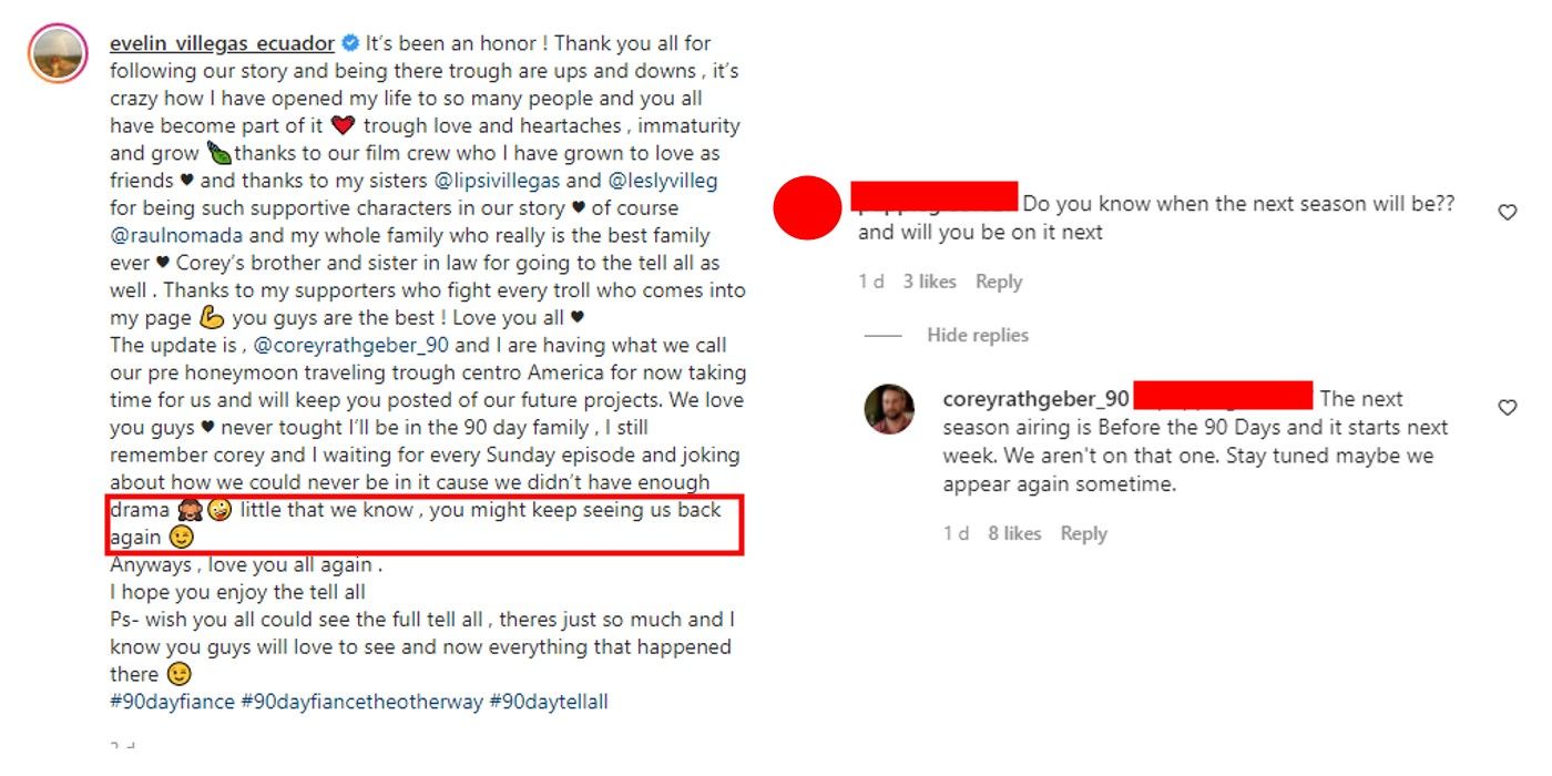 Corey Evelin Instagram In 90 Day Fiance 2