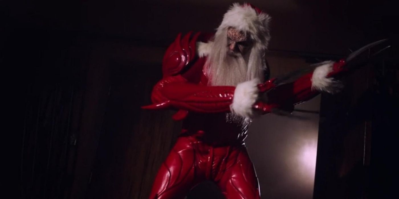A demonic-looking Santa Claus in Creepshow
