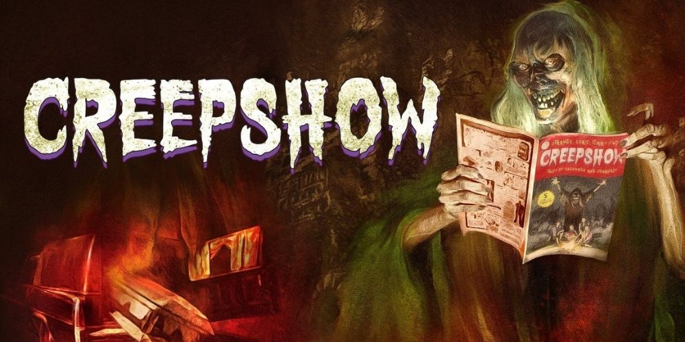 The 'Creep' reads an edition of the Creepshow comicstrip 