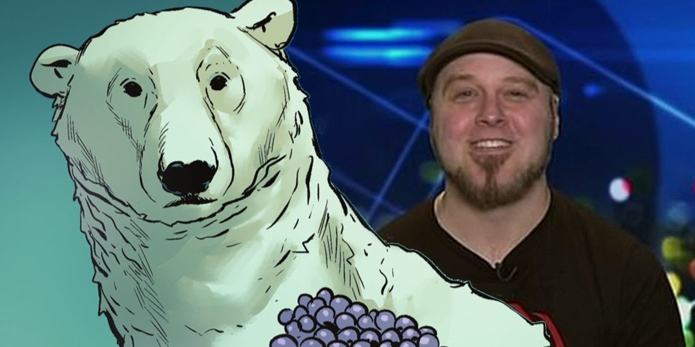 DC Comics Writer Tom Taylor and Polar Bear
