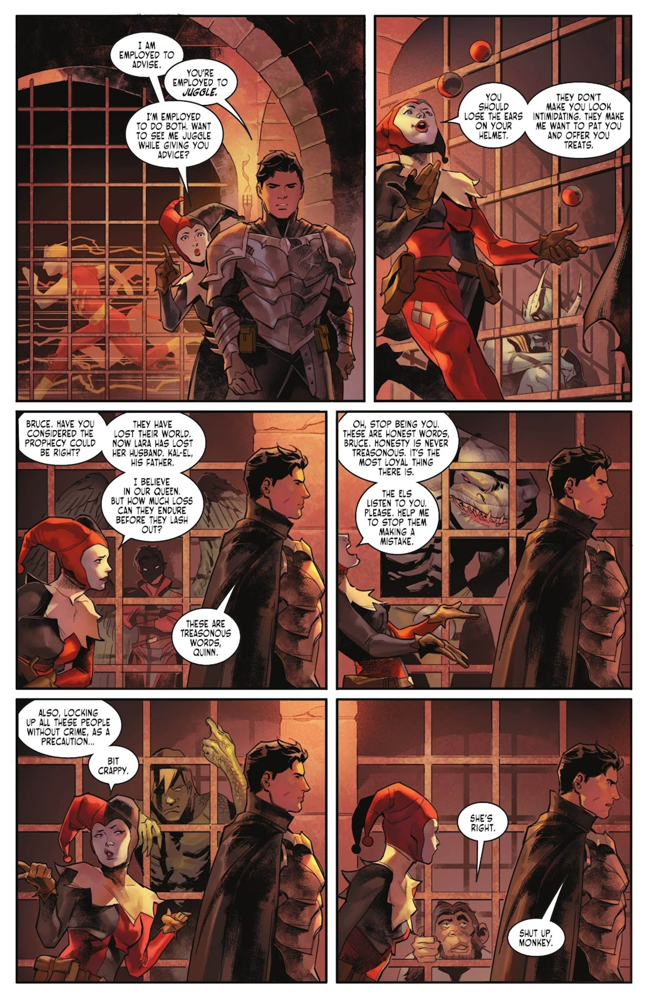 Harley and Batman in DKOS.